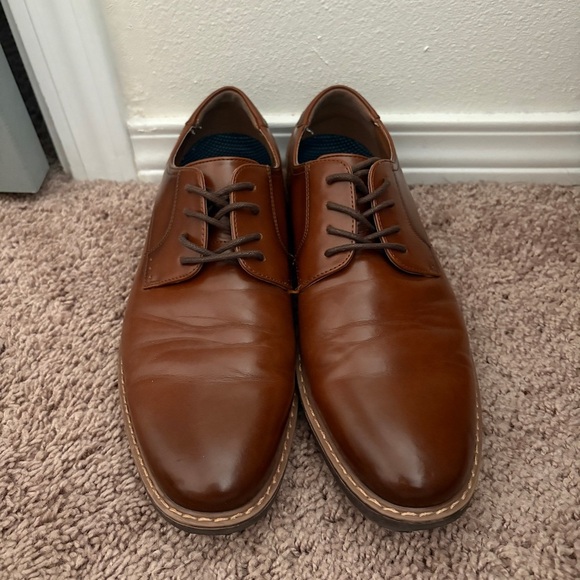 Nunn Bush® Westfield Men\'s Leather Oxford Dress Shoes in Brown Cognac Size 8 main image 9